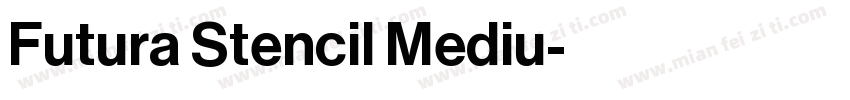 Futura Stencil Mediu字体转换